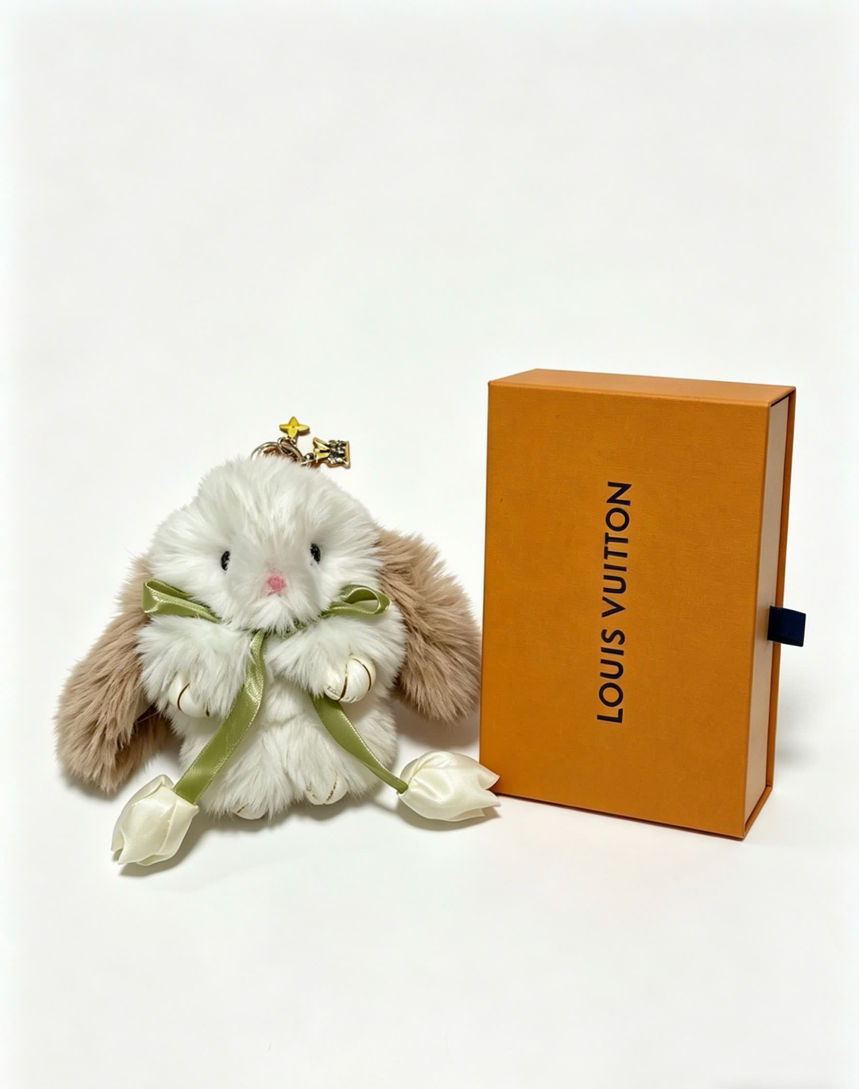 Louis Vuitton White Bunny Keychain
